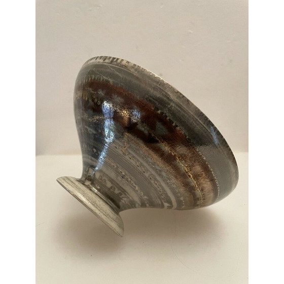 Image 1 of Tazza vintage su tacco in ceramica di Lucien Brisdoux, 1950