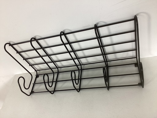 Vintage Ikea Wall Coat Rack Fran Wire Steel Minimalist