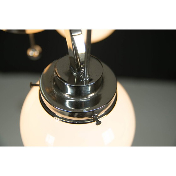 Image 1 of Vintage art deco 3-flame chandelier, 1920