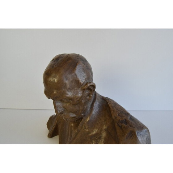 Image 1 of Vintage sculpture by Alois Jirásek for Karel Pokorný, Czechoslovakia 1950