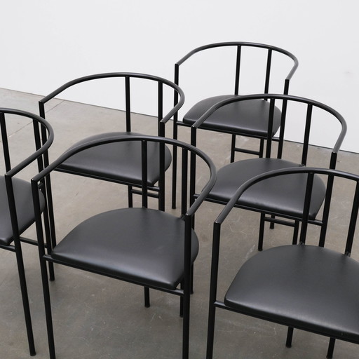 6X Rodney Kinsman Stoelen, Bieffeplast, 80's