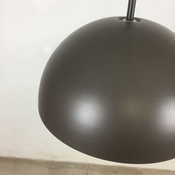 Image 1 of Vintage brown metal pendant lamp by Rolf Krüger for Staff Lights, Germany 1970