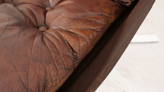 Image 1 of 2 X Vintage Armchair | Falcon | Sigurd Ressell | Leather