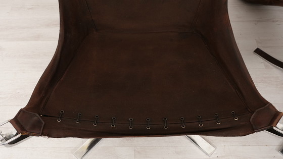 Image 1 of 2 X Vintage Armchair | Falcon | Sigurd Ressell | Leather
