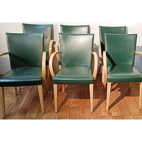 Image 1 of Vintage Potocco chair in imitation leather, Italy