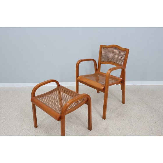 Image 1 of Mid century Vienna straw living room set, 1940s