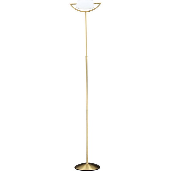 Image 1 of Vintage Italian halogen brass floor lamp, 1980