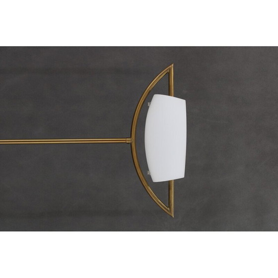 Image 1 of Vintage Italian halogen brass floor lamp, 1980