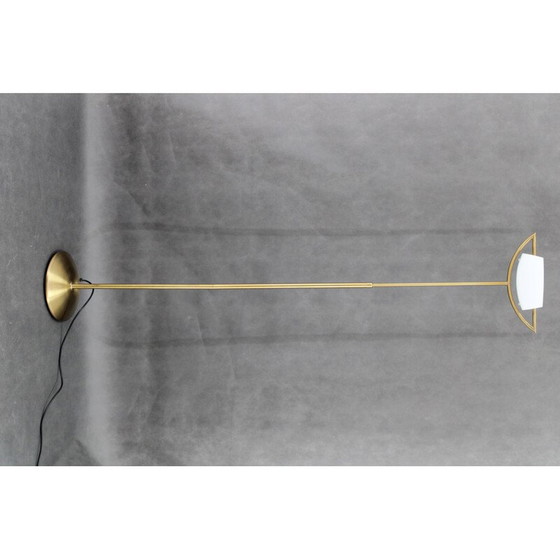 Image 1 of Vintage Italian halogen brass floor lamp, 1980