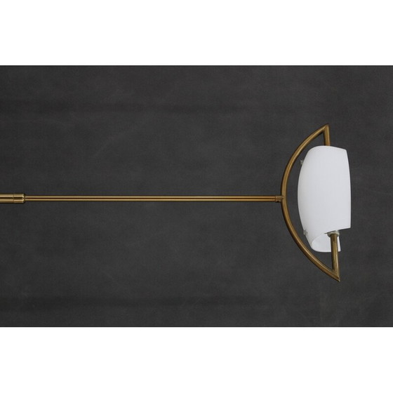 Image 1 of Vintage Italian halogen brass floor lamp, 1980