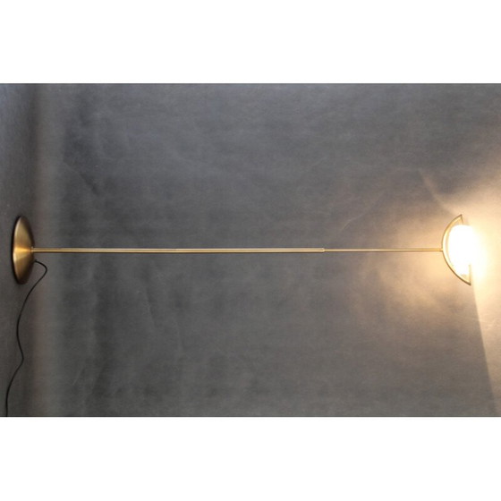 Image 1 of Vintage Italian halogen brass floor lamp, 1980