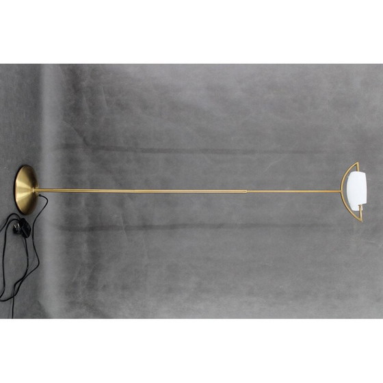 Image 1 of Vintage Italian halogen brass floor lamp, 1980