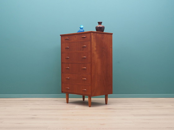 Image 1 of Teak Chest Of Drawers, Danish Design, 1970S, Production: Denmark