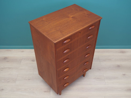 Image 1 of Teak Chest Of Drawers, Danish Design, 1970S, Production: Denmark