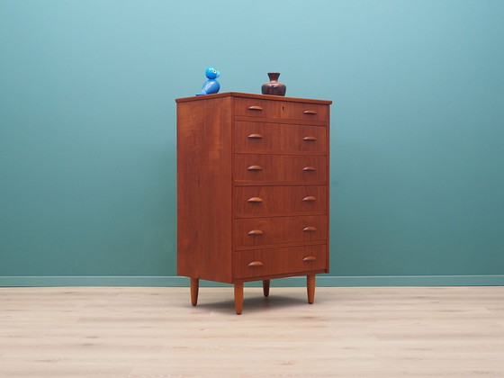 Image 1 of Teak Chest Of Drawers, Danish Design, 1970S, Production: Denmark