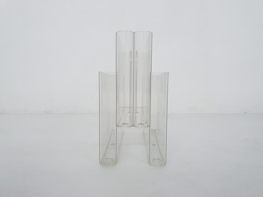 Transparent Giotto Stoppino For Kartell Magazine Stand, Italy 1960'S