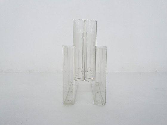 Image 1 of Transparent Giotto Stoppino For Kartell Magazine Stand, Italy 1960'S