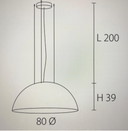 Hanglamp "kunstlicht 80 wit"