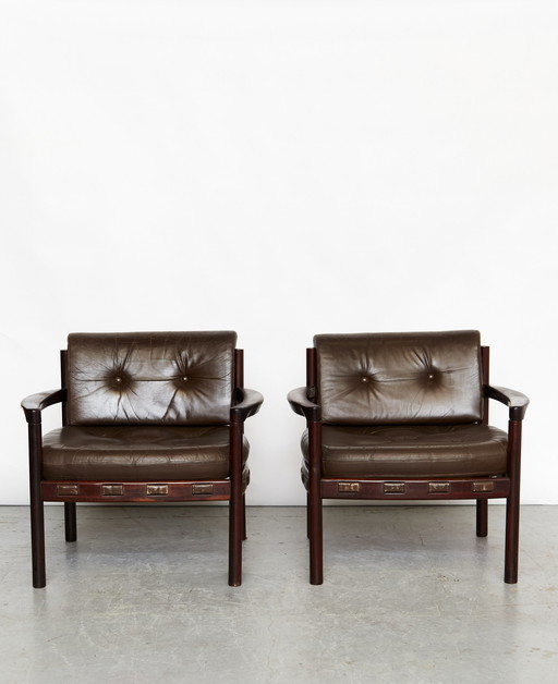 Pair Sven Ellekaer Mid-Century Armchair for Coja