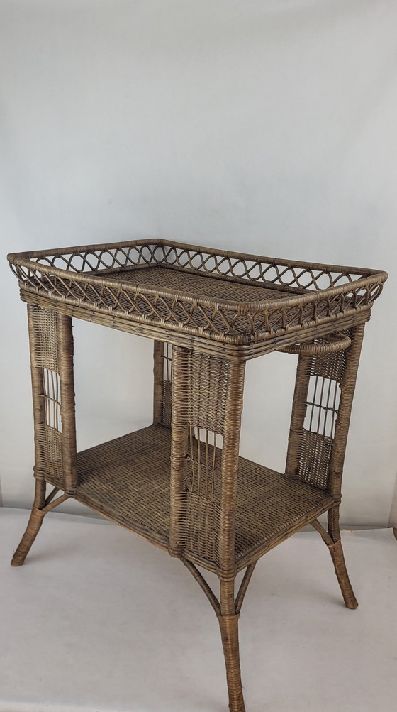 Image 1 of 1900 Wicker & Rattan Sideboard