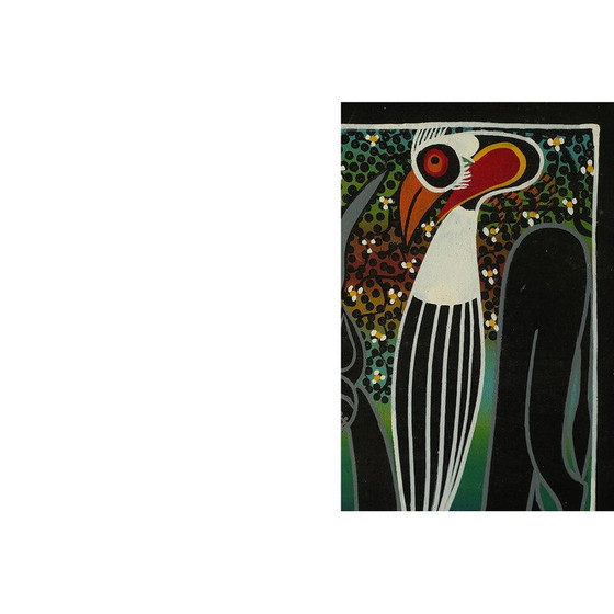 Image 1 of Vintage painting by Saidi Nakoko, Tanzania 1970