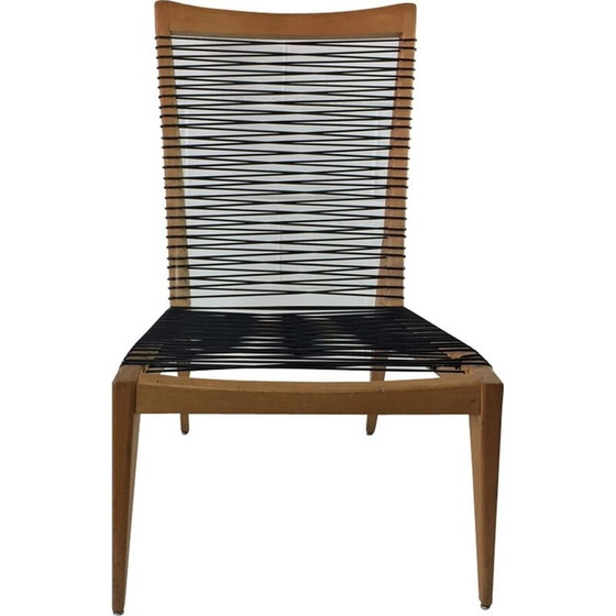 Image 1 of Vintage Scoubidou oak armchair by Louis Sognot, 1950