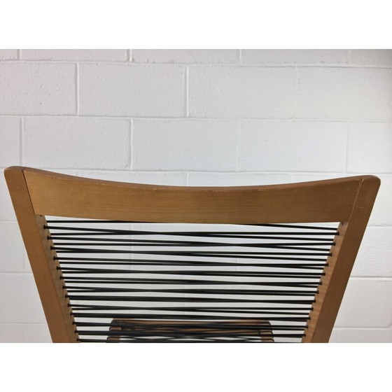 Image 1 of Vintage Scoubidou oak armchair by Louis Sognot, 1950