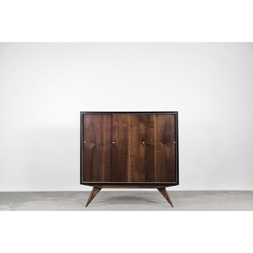 Scandinavian mid-century walnut cabinet, 1960s