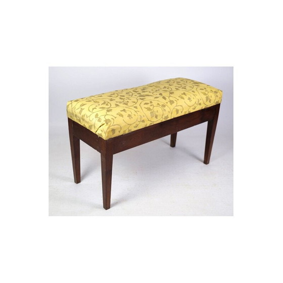 Image 1 of Vintage mahogany piano bench stool, 1910s