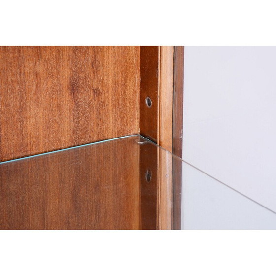 Image 1 of Vintage Art Deco display cabinet in walnut and glass by Jindrich Halabala for Up Zavody, Czechoslovakia 1930