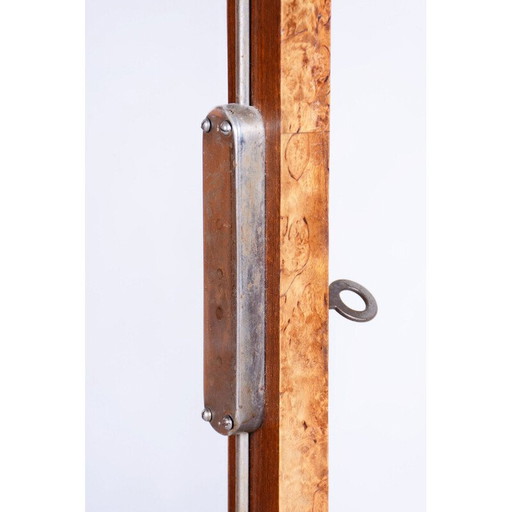 Vintage Art Deco display cabinet in walnut and glass by Jindrich Halabala for Up Zavody, Czechoslovakia 1930