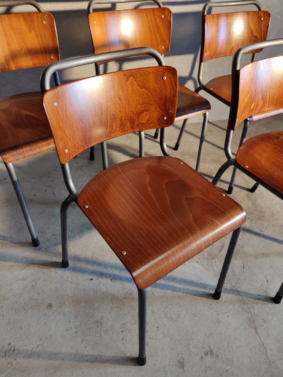 Image 1 of 5x Gispen TU Delft 106 chaises d'école