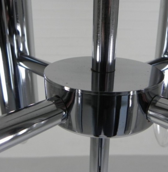 Image 1 of Lampada da terra cromata vintage di metà secolo, stile spaziale, anni '60