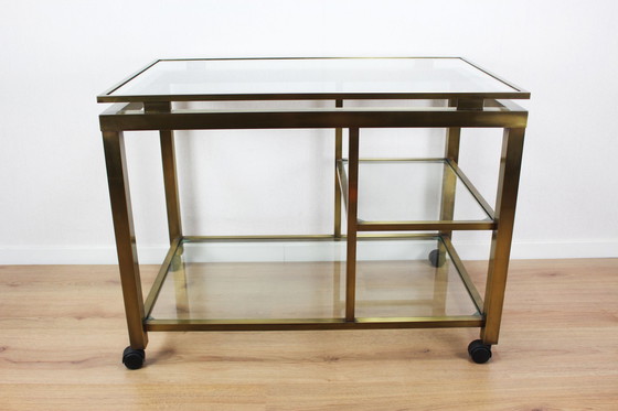 Image 1 of Hollywood Regency design bar trolley / serving trolley