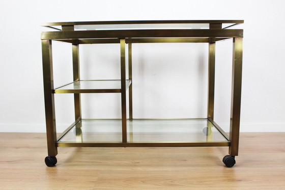 Image 1 of Hollywood Regency design bar trolley / serving trolley