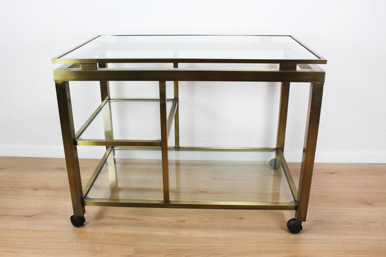 Image 1 of Hollywood Regency design bar trolley / serving trolley