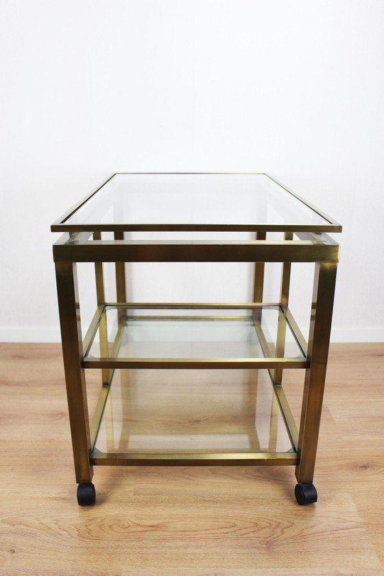 Image 1 of Hollywood Regency design bar trolley / serving trolley