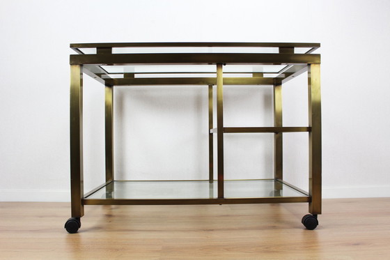 Image 1 of Hollywood Regency design bar trolley / serving trolley