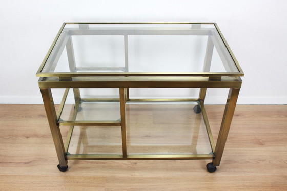 Image 1 of Hollywood Regency design bar trolley / serving trolley