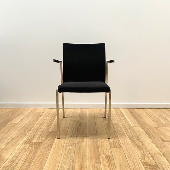 Image 1 of Sedia vintage in alluminio cromato e plastica di Arro