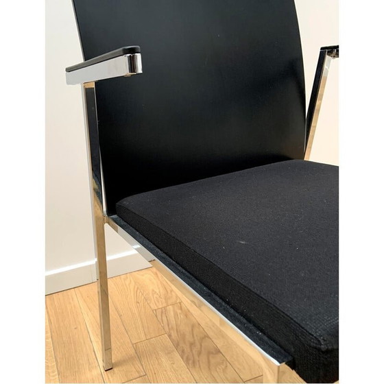 Image 1 of Sedia vintage in alluminio cromato e plastica di Arro