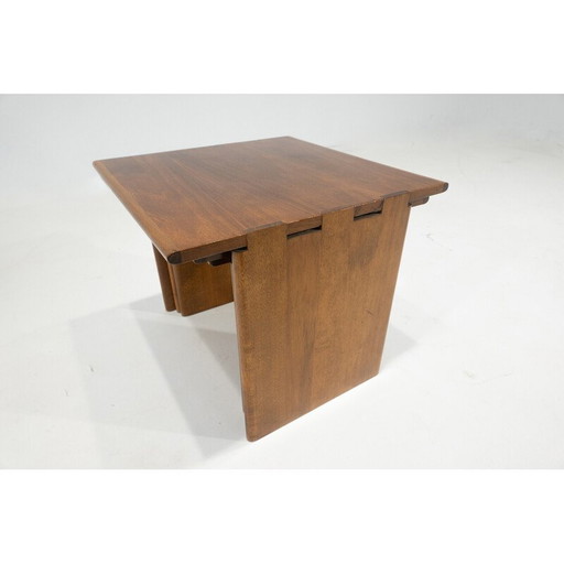 Vintage wooden nesting tables, Italy 1960s