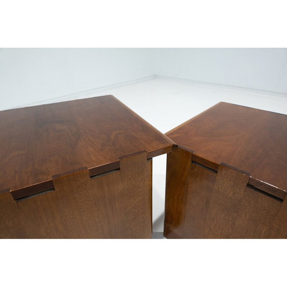 Image 1 of Vintage wooden nesting tables, Italy 1960s