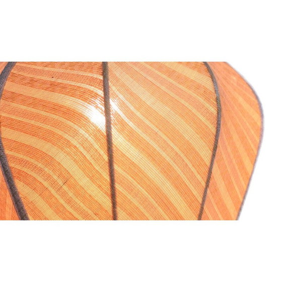 Image 1 of Mid-century fabric pendant lamp, Denmark 1950s