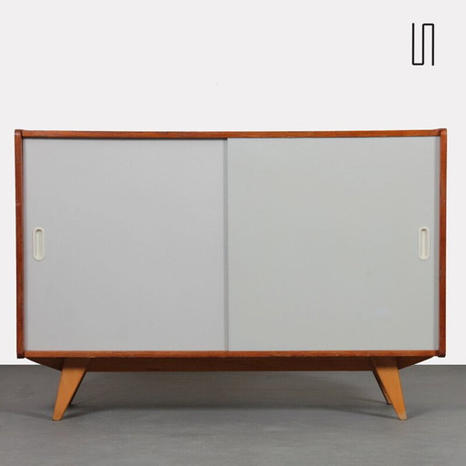 Vintage wooden chest of drawers model U-452 by Jiri Jiroutek for Interier Praha, Czechoslovakia 1960