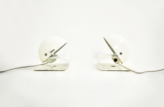 Image 1 of White Bugia Table Lamps By Giuseppe Cormio For Iguzzini, 1970S, Set Of 2