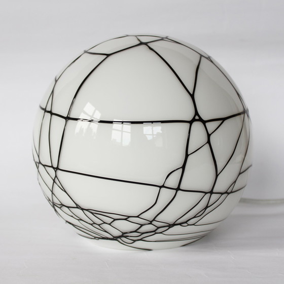 Image 1 of Round Glass Pattern Lamp