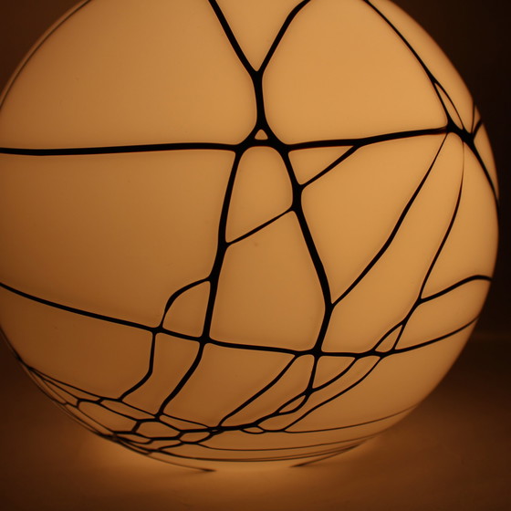 Image 1 of Round Glass Pattern Lamp