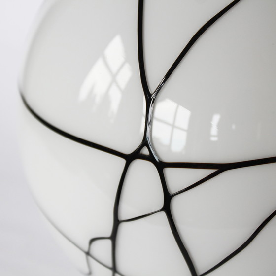 Image 1 of Round Glass Pattern Lamp