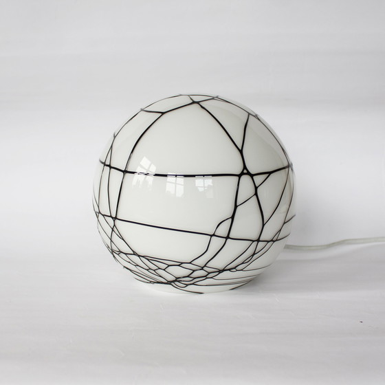 Image 1 of Round Glass Pattern Lamp